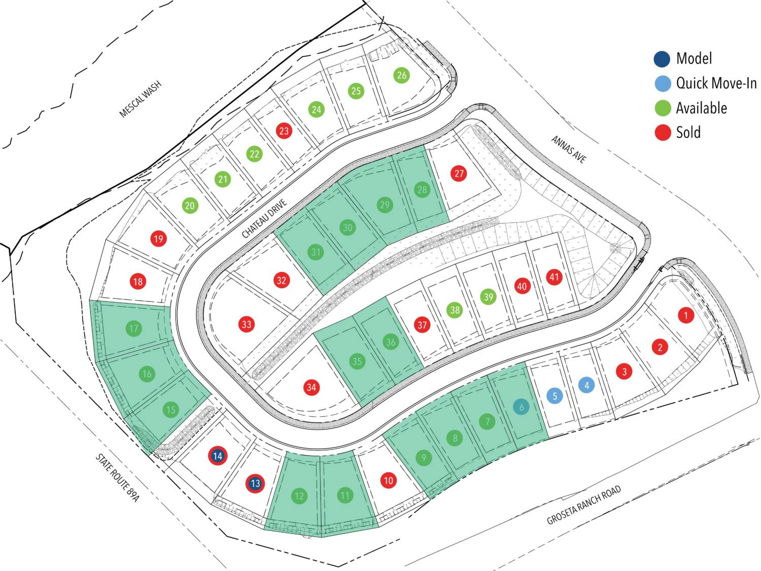 Vineyards-site-plan-Cordon Lots on which the Cordon fits